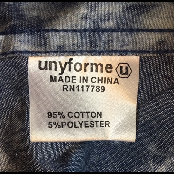 Uniformed Men Sz Large Button Down Tie Dye Shirt - Picture 7 of 8